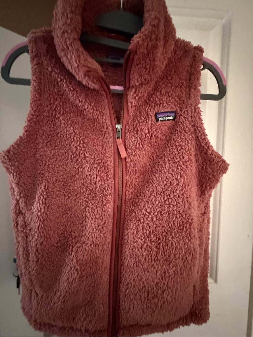 Patagonia Kids Plush Fleece Jacket in Dusty Rose, XL (14 Girls), Like New/NWOT